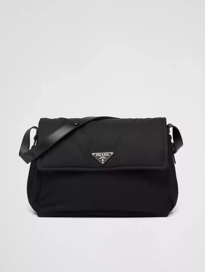 Re-nylon Large Padded Shoulder Bag