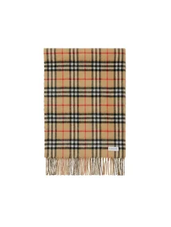 Reversible Check Cashmere Scarf
