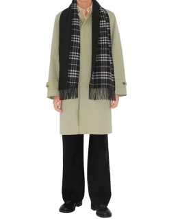 Reversible Check Cashmere Scarf