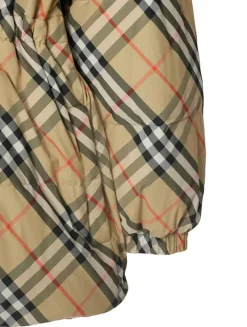 Reversible Check Nylon Keswick Puffer Jacket