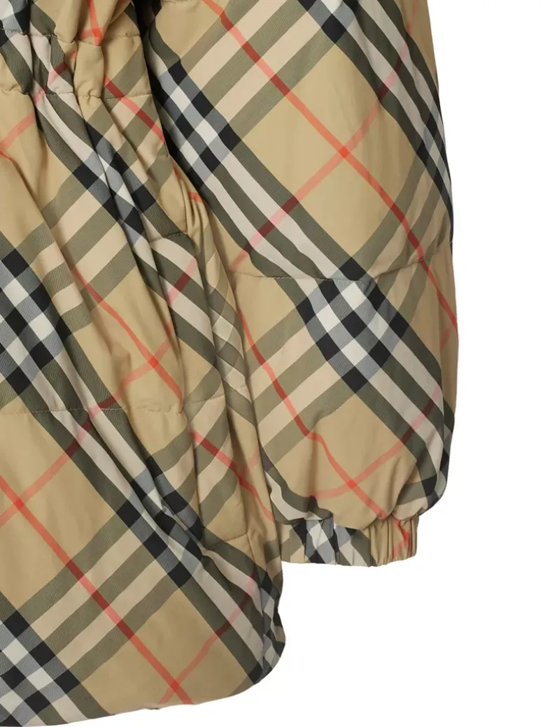 Reversible Check Nylon Keswick Puffer Jacket