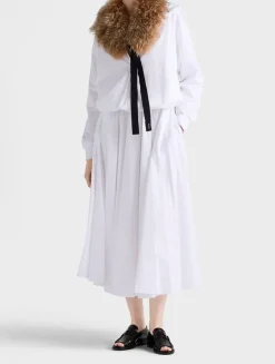 Reversible Cotton Jersey And Re-nylon Circle Skirt