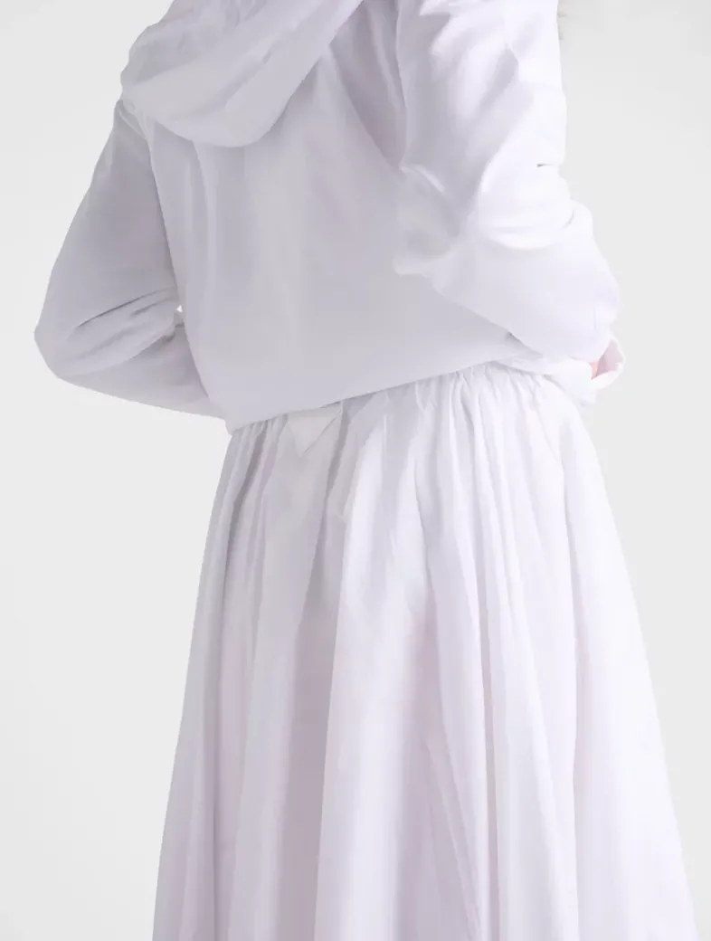 Reversible Cotton Jersey And Re-nylon Circle Skirt