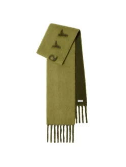Reversible Logo Alpaca Wool Blend Scarf