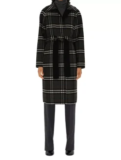 Reversible Wool Wrap Coat