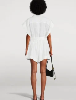 Rhiannon Belted Linen Jumpsuit