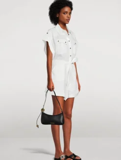 Rhiannon Belted Linen Jumpsuit