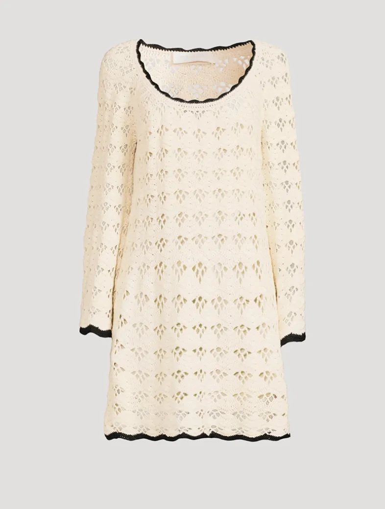 Rhiannon Crochet Mini Dress