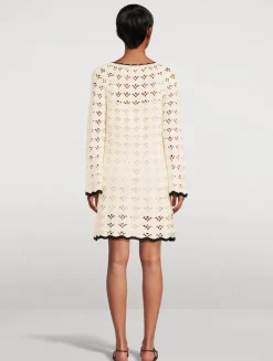 Rhiannon Crochet Mini Dress