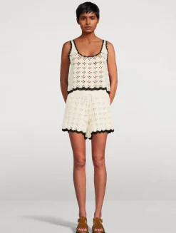 Rhiannon Crochet Shorts