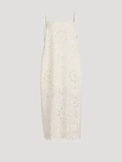 Rhiannon Embroidered Lace Midi Dress