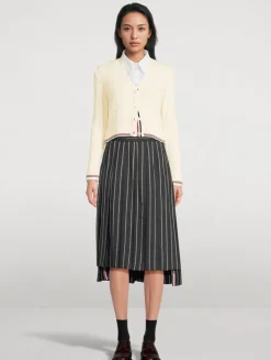 Ribbed Merino Wool Cardigan