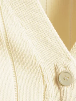 Ribbed Merino Wool Cardigan