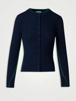 Ribbed Wool Cardigan