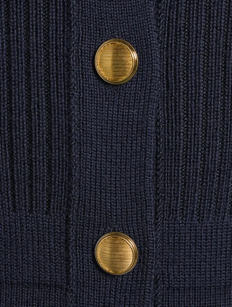 Rib-Knit Sweater Dress