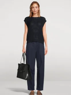 Rib-Knit Sweater Vest