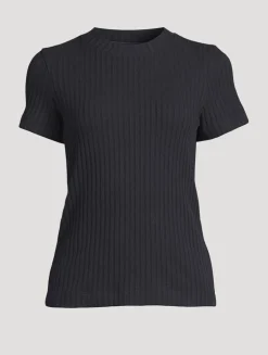 Rib-Knit T-Shirt