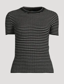 Rib-Knit T-Shirt