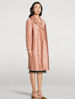 Ricca Crinkled Satin Coat