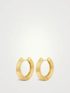 Ridged Amalfi Hoop Earrings