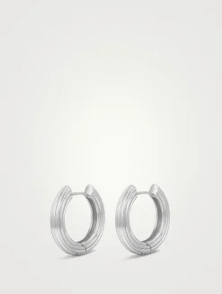 Ridged Amalfi Hoop Earrings
