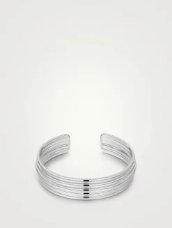 Ridged Positano Cuff Bracelet