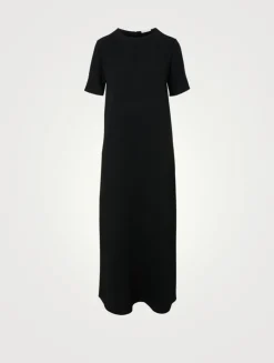 Robi Short-Sleeve Long Dress