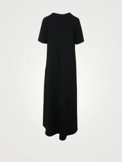 Robi Short-Sleeve Long Dress
