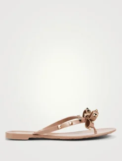 Rockstud Jelly Thong Sandals