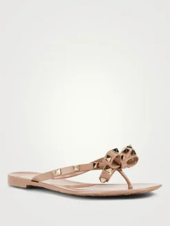 Rockstud Jelly Thong Sandals