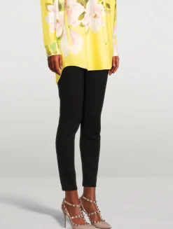 Rockstud Patent Leather Ankle-Strap Pumps