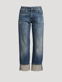 Romeo Cuffed Straight-Leg Jeans
