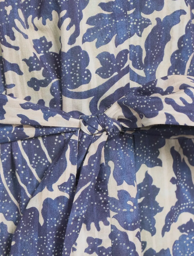 Rosalie Belted Mini Dress In Floral Print