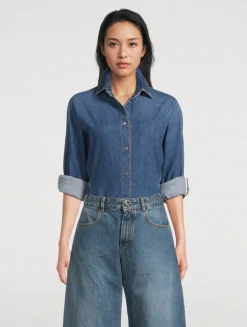 Round Denim Shirt