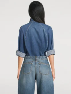 Round Denim Shirt