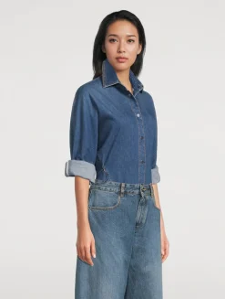 Round Denim Shirt