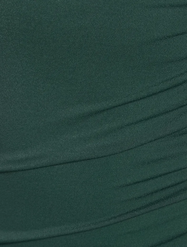 Ruched Jersey Midi Dress