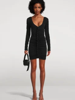Ruched Mini Dress