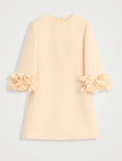 Ruffled Crêpe Couture Mini Dress