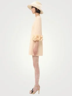 Ruffled Crêpe Couture Mini Dress