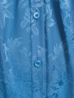 Ruffled Jacquard Shirt