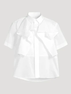 Ruffled Poplin Shirt