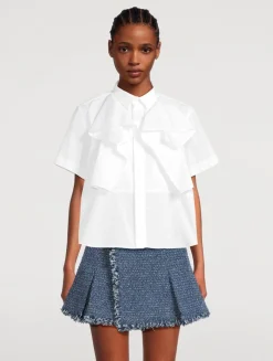 Ruffled Poplin Shirt