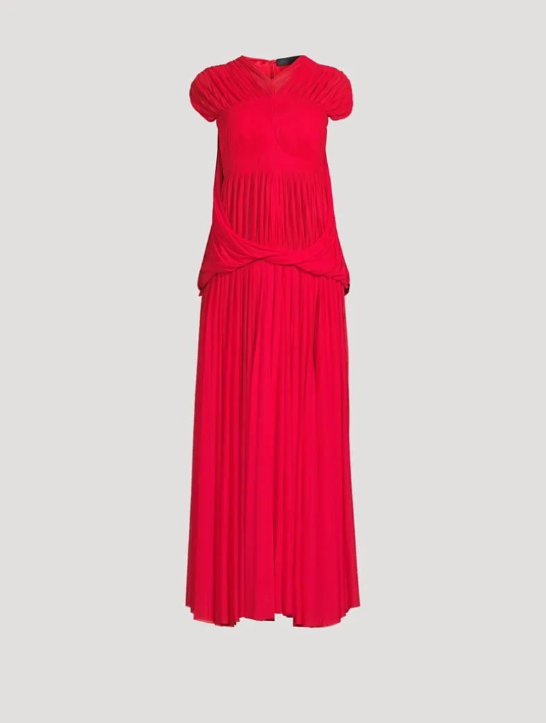 Rumi Pleated Jersey Dress