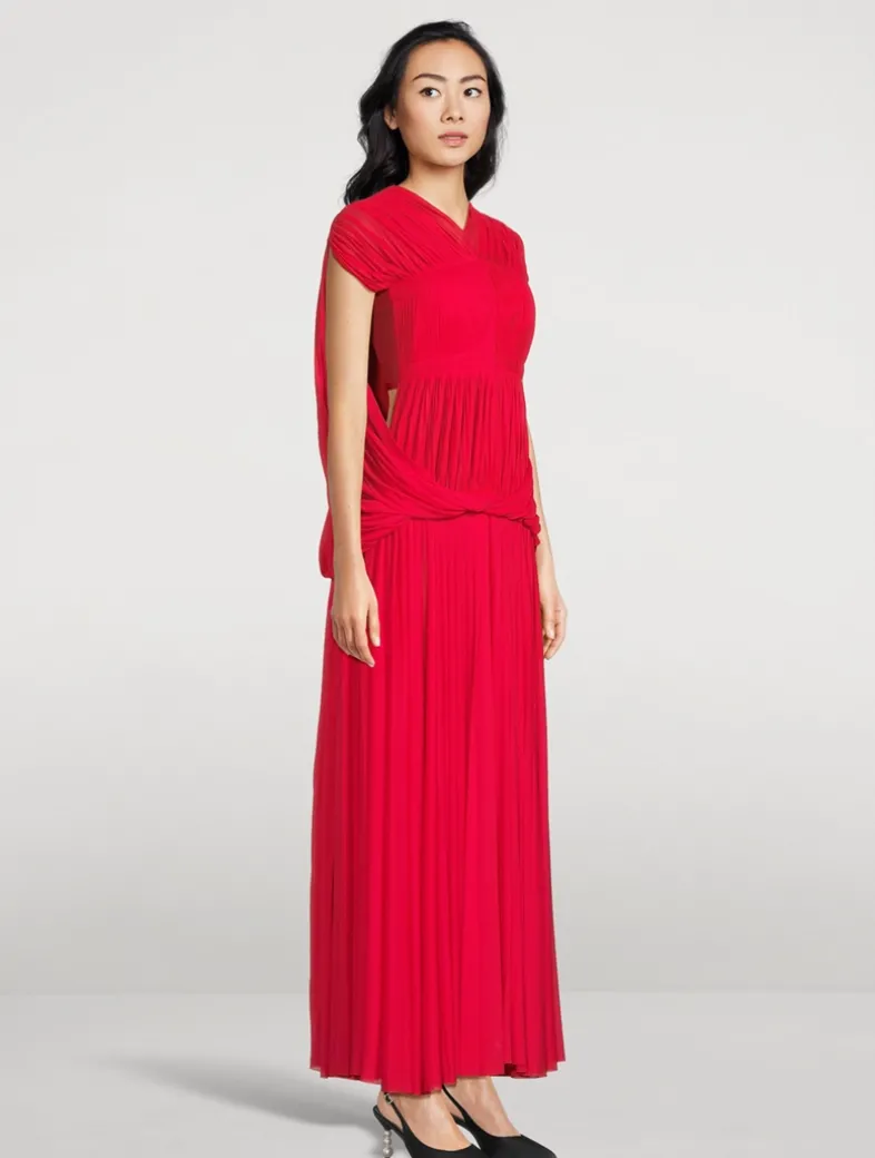 Rumi Pleated Jersey Dress