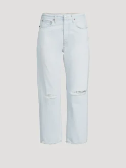 90s Cropped Straight Jeans