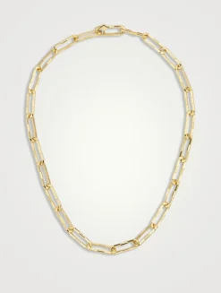 S Link To Love 18K Gold Necklace