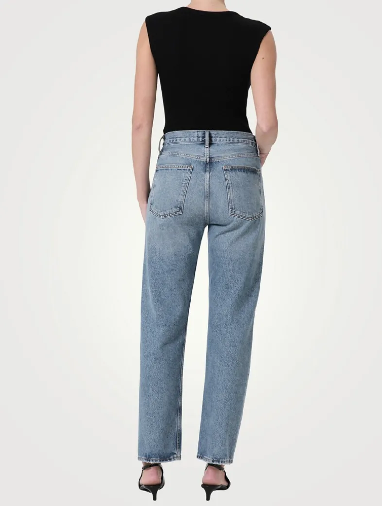 90s Pinch Waist Straight Jeans