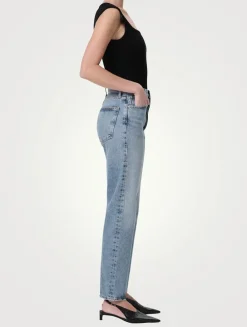 90s Pinch Waist Straight Jeans