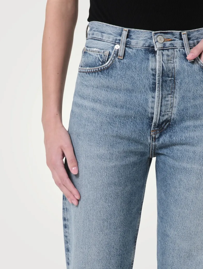 90s Pinch Waist Straight Jeans